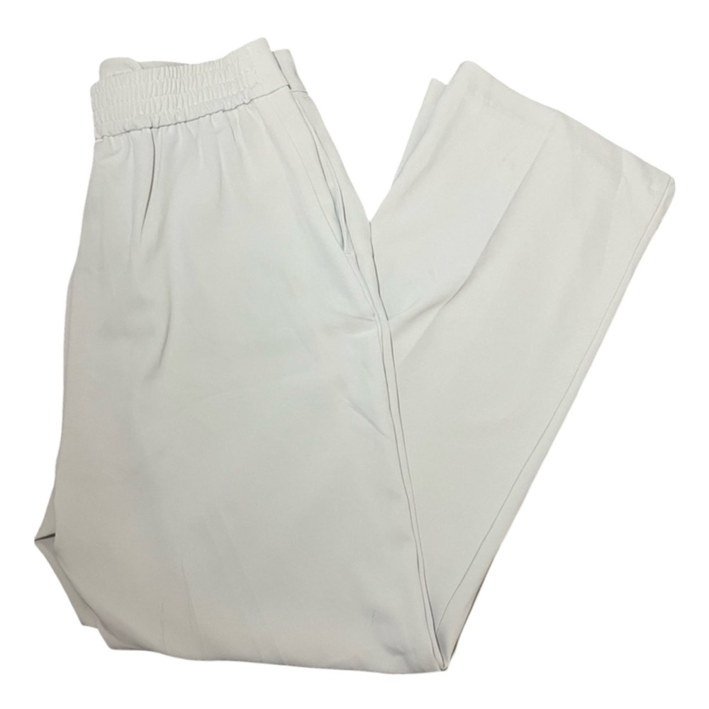 Rachel Zoe White High-Waisted Elastic Waist Dress Pants Size 6, EUC - Picture 2 of 3